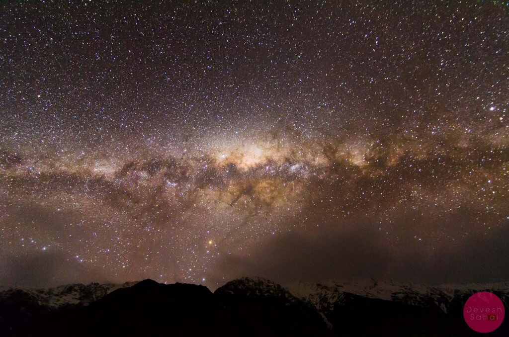 The Milky Way as seen from Mt Cook National Park, NZ