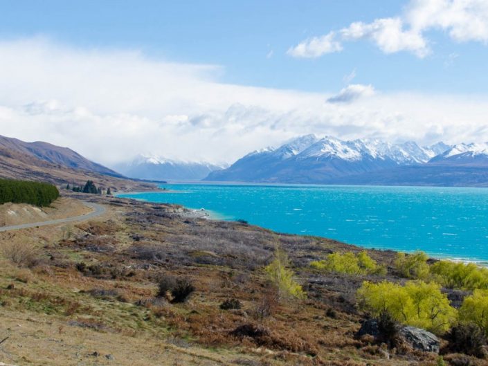 view of mt cook from lake pukaki