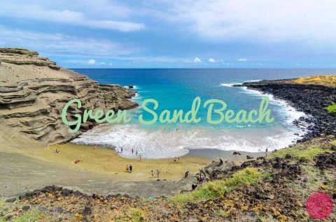 1 Of The 4 Green Sand Beaches In The World