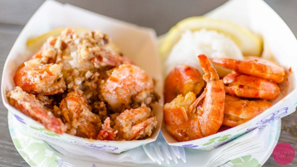 The best garlic shrimp in the world from Giovanni's Shrimp Truck
