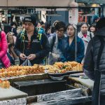 street food vendors myeong-dong seoul