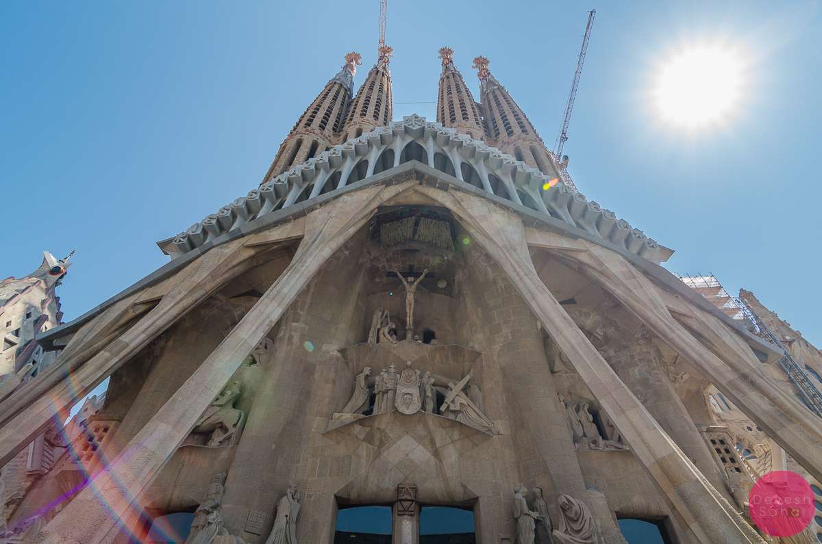 passion facade sagrada familia barcelona