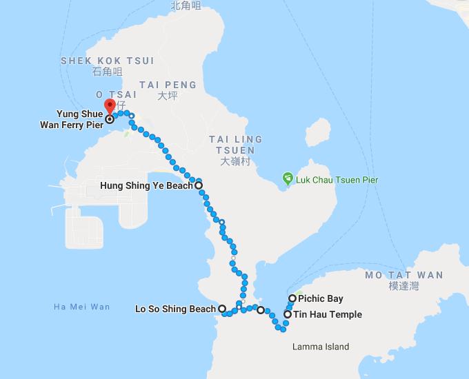 Lamma Island Family Trail Hike Across Lamma Island   Lamma Island Family Trail Map 